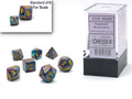 Set de 7 mini-Hedral dados Chessex Estilo Festive® Mini-hedral™ Mosaic/yellow