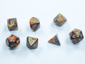 Set de 7 mini-Hedral dados Chessex Estilo Lustrous® Mini-hedral™ Gold/silver