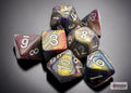 Set de 7 mini-Hedral dados Chessex Estilo Festive® Mini-hedral™ Carousel™/white