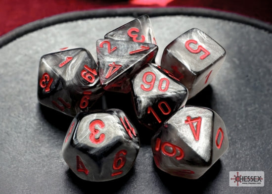 Set de 7 mini-Hedral dados Chessex Estilo Vortex® Mini-hedral™ Orange/black