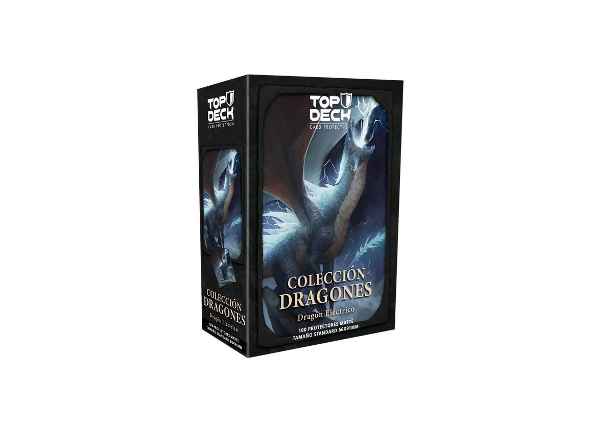Top Deck Protectores Standard Colección Dragones - Dragón Electrico