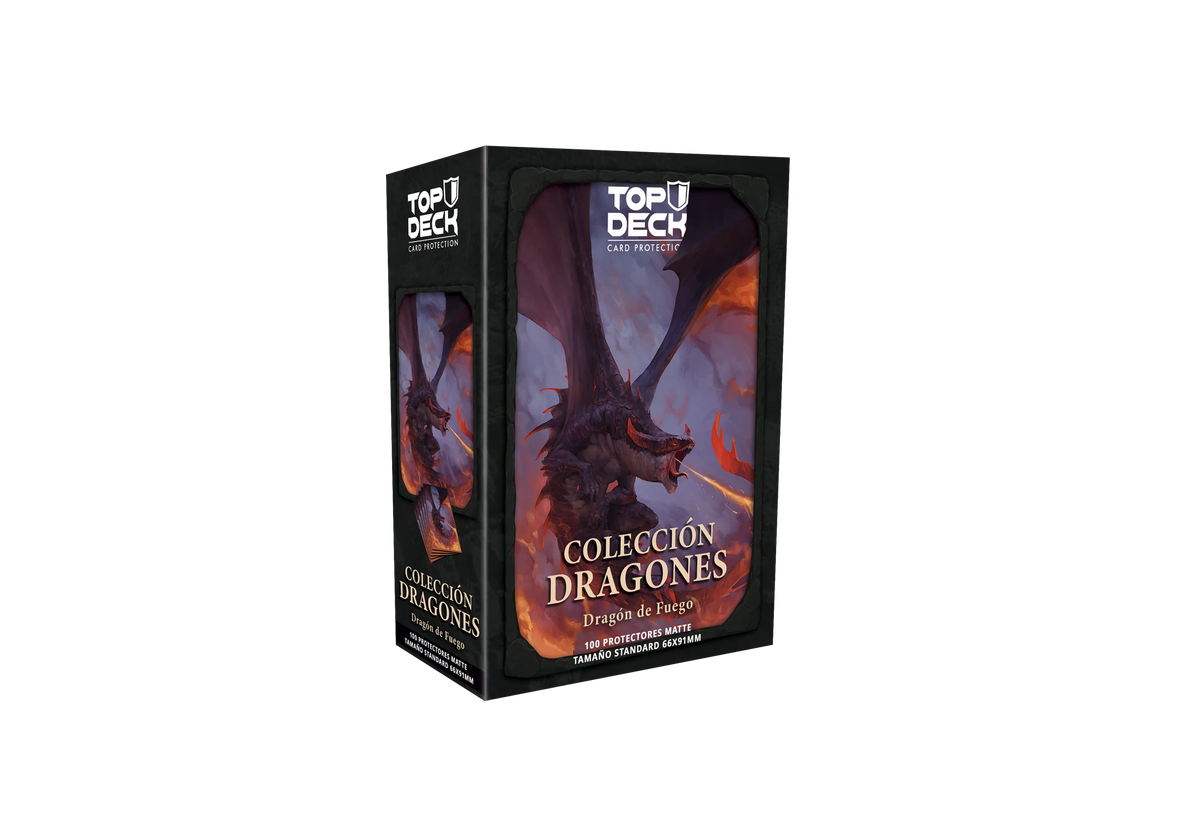 Top Deck Protectores Standard Colección Dragones - Dragón Fuego