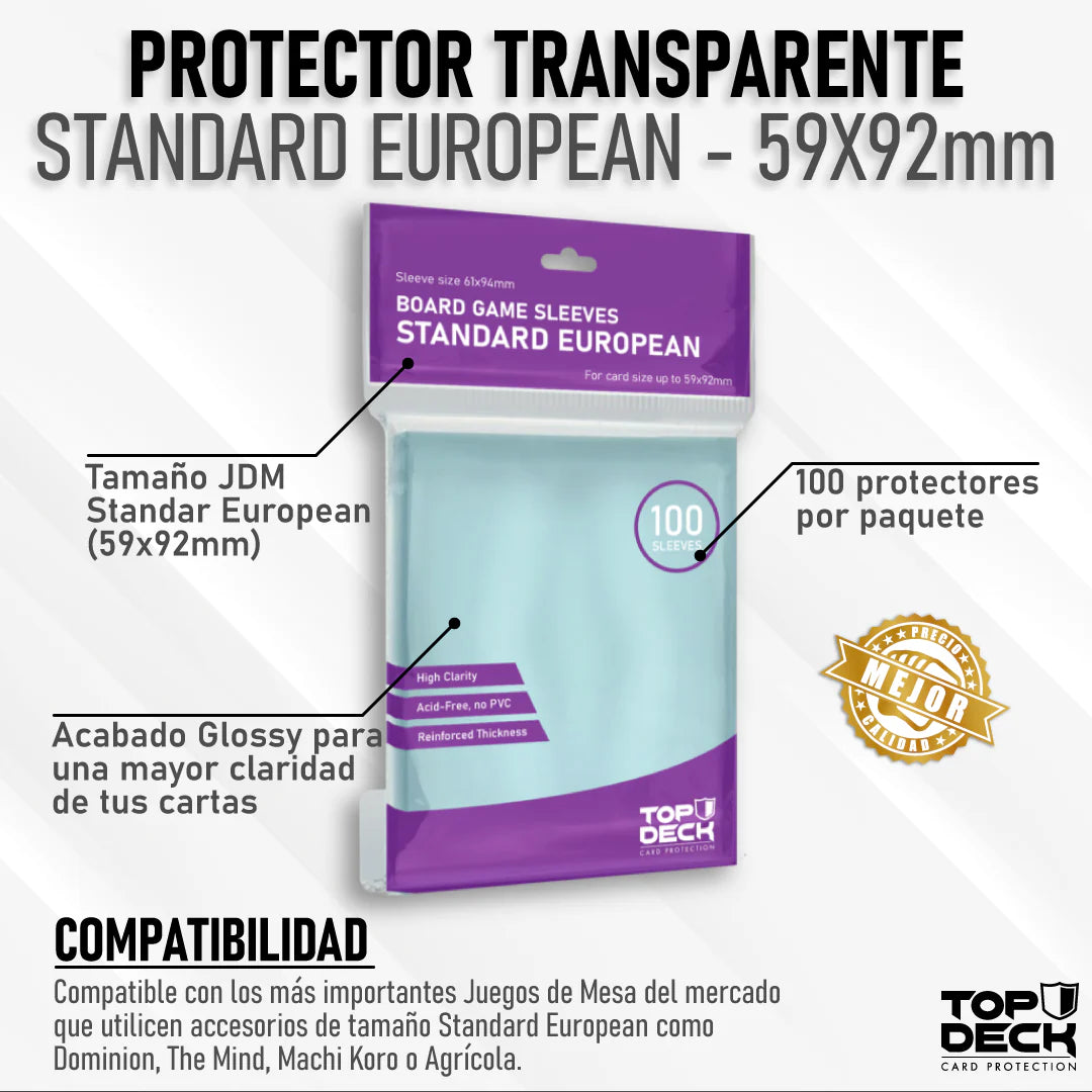 TOPDECK Standard European 59x92mm