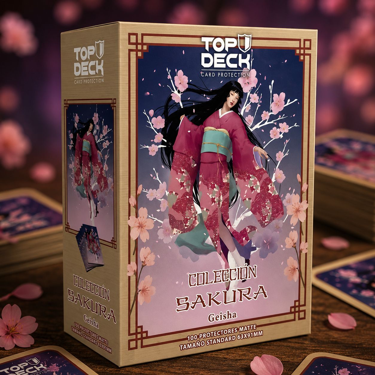Top Deck Protectores Standard Colección Sakura - Geisha