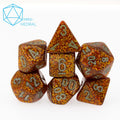 Set de 7 mini-Hedral dados Chessex Estilo Glitter Mini-hedral™ Gold/silver